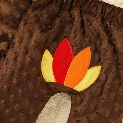 Viworld Baby Boy Girl Thanksgiving Clothes Newborn Turkey Long Sleeve Romper+Long Pants+Hat 3PCS Unisex Outfits in Saudi Arabia
