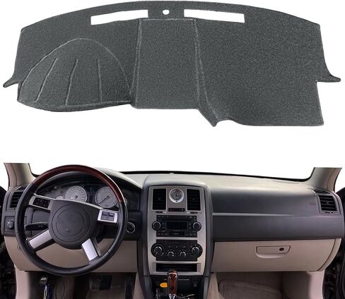 Dash Cover Mat Custom Fit for 2011 2012 2013 2014 Chrysler 200, Dashboard Cover Pad Carpet Protector (Black) F177 in Saudi Arabia