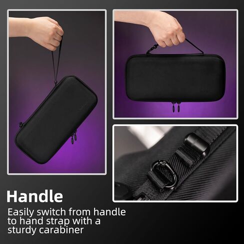 مجموعة Skull & Co. GripCase لجهاز ROG Ally X: حافظة حماية ناعمة مع مقابض منسوجة حماية كاملة وحامل، تصميم غطاء مقاوم للخدش ممتص للصدمات وغير قابل للانزلاق [مع حقيبة حمل نحيفة] - أسود in Kuwait
