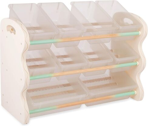 B. toys – Toys Storage Organizer – 10 Stackable Toy Bins – Kids Room Storage Unit – Playroom Furniture – 3 Years + – Totes Tidy in Saudi Arabia