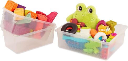 B. toys – Toys Storage Organizer – 10 Stackable Toy Bins – Kids Room Storage Unit – Playroom Furniture – 3 Years + – Totes Tidy in Saudi Arabia