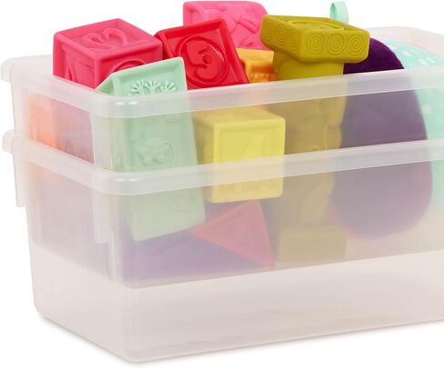 B. toys – Toys Storage Organizer – 10 Stackable Toy Bins – Kids Room Storage Unit – Playroom Furniture – 3 Years + – Totes Tidy in Saudi Arabia