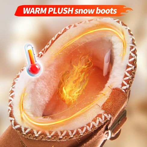Iarus Womens Snow Boots Winter Boots for Womens Fur Lined Boots Comfortable Warm Booties for Outdoor in Saudi Arabia