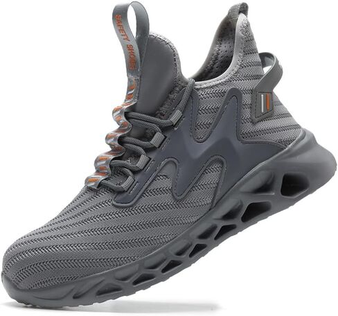 Steel Toe Work Shoes for Men Women Lightweight Comfortable Industrial & Construction Safety Boots in Saudi Arabia