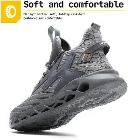 Steel Toe Work Shoes for Men Women Lightweight Comfortable Industrial & Construction Safety Boots in Saudi Arabia