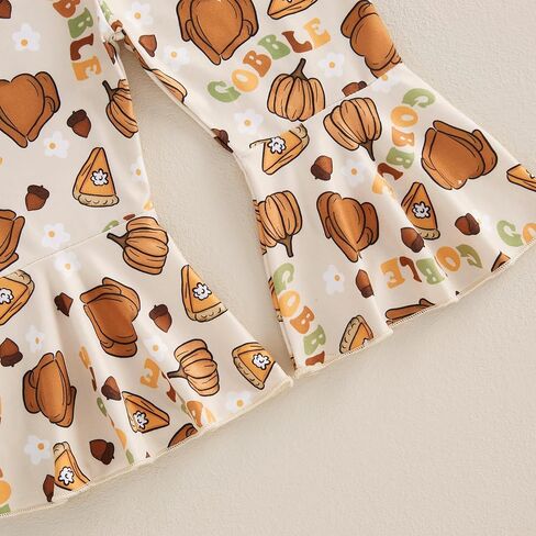 MAYUMMPY Toddler Baby Boys Thanksgiving Pants Outfits Long Sleeve Shirts Turkey Sweatshirt Pants Fall Winter Clothes Set in Kuwait