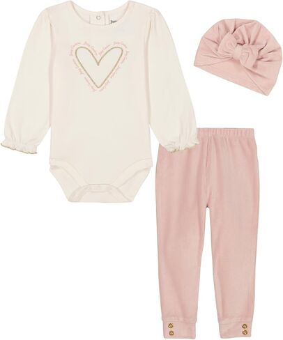 Juicy Couture baby-girls 2pc Creeper Pant Set With Hat in Saudi Arabia
