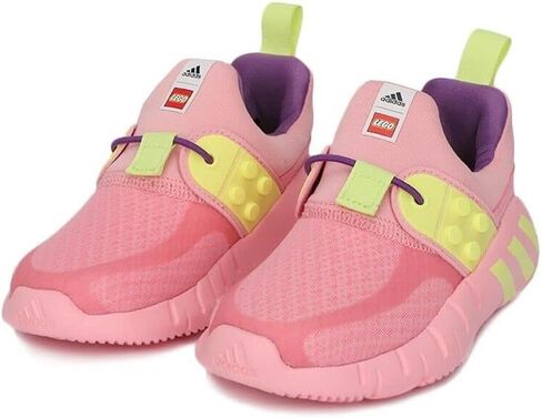 adidas RapidaZen Lego I Infants Girls Kids Shoes FZ0397 Size 9.5K Pink/Yellow in Saudi Arabia