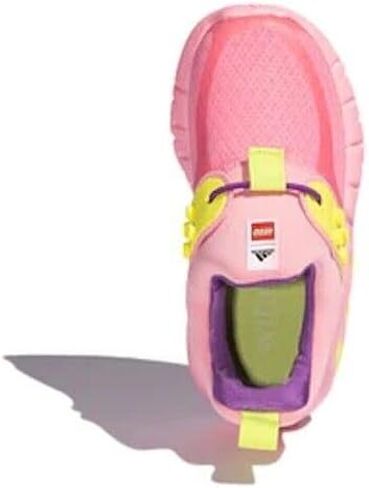 adidas RapidaZen Lego I Infants Girls Kids Shoes FZ0397 Size 9.5K Pink/Yellow in Saudi Arabia
