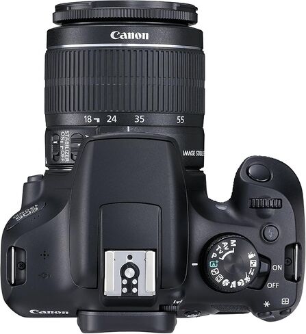 Canon EOS 1300D EF-S 18-55mm 18.7MP CMOS 5184 x 3456 Pixels (Black) - International Version (No Warranty) (Renewed) in Saudi Arabia