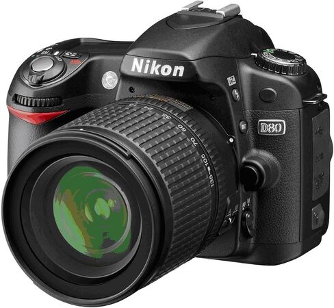 Nikon D80 10.2MP Digital SLR Camera Kit with 18-135mm AF-S DX Zoom-Nikkor Lens (Renewed) in Saudi Arabia
