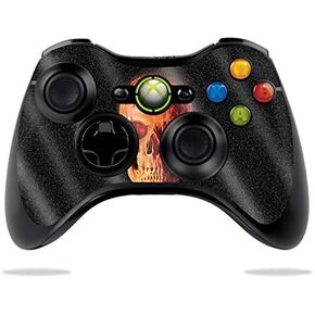 MightySkins Glossy Glitter Skin for Microsoft Xbox 360 Controller - Wax Skull | Protective, Durable High-Gloss Glitter Finish | Easy to Apply, Remove, and Change Styles | Made in The USA