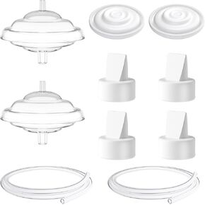 Pump Parts for Spectra Duckbill Valve Membrane Diaphragm for Spectra Breastpump Replace Backflow Protector S1 S2 Replacement Parts,12PCS