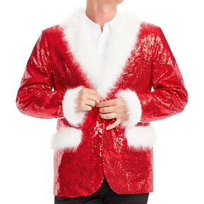 Tipsy Elves Men's Colorful Allover Sequin Blazers - Shiny Holiday New Years Ever Jackets