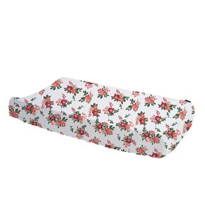 Bebe au Lait Premium Muslin Changing Pad Cover - Elasticized Fit, Safety Strap Holes, 2-Layer Open-weave, 100% Cotton Muslin, Fits Standard Baby Changing Pad up to 36" X 18" X 6"- One Size, Moby
