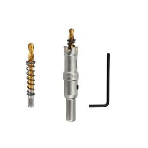 2'' TCT Hole Saw Kit Tungsten Carbide Tipped Hole Saw Drill Bit with Titanium-Plated Pilot Drill bit for Metal, Stainless Steel, Iron (50MM)