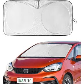 INSAUTO for VW Jetta 2020 Windshield Sun Shade Sunshade 2 Layers Front Window Shield for 2019-2023 Volkswagen Jetta Windshield Cover 210T Reflective Custom Fit Sun Visor Blocks UV Ray Car Accessories