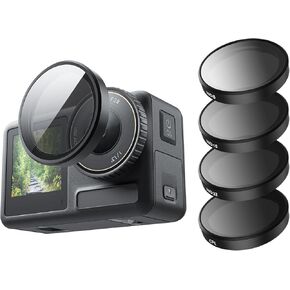 Camera Lens Filter Set for DJI Action 5 pro Action 4 Action 3,4-Pack CPL ND32 ND16 ND8 Polarizing Neutral Density HD Filter Lens Protective Protector Cover for DJI Osmo Action