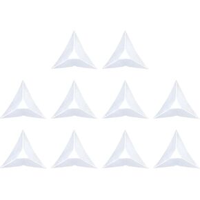 uxcell 50 Pcs Stair Dust Corners Plastic Triangle Stair Corner Guard Dustproof Corner Protector for Drawer Furniture Cabinet Wardrobe Step Corner