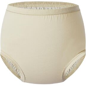 Adult Cloth Diaper Cover for Incontinence Silent Leak-Protection Underwear Plastic Pants Alternatives -Waterproof,Durable, Lightweight (Beige, 3XL)