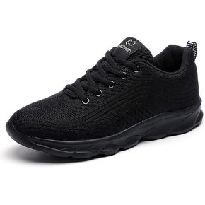 Women's Mesh Lace up Lightweight Running Sneakers Comfortable Breathable Non-Slip Soft Sole Casual Walking Sports Shoes Work Gym Trekking Tennis Sneakers