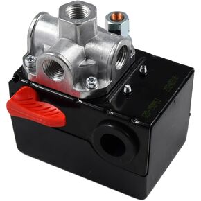 Pressure Switch Z-D26612 Air Compressor Pressure Switch Compatible with Porter Cable 150/120 PSI 4 Port 120 Volt Replace D26612 ZD26612
