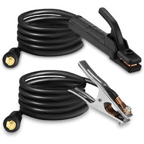 SSIMDER Welding Electrode Holder Lead ARC Welding Ground Clamp and Welding Cable Stick Electrode Holder Welding Plier Clamp Stinger Copper Jaw Holding Plier for 90A-600A Welder Machine