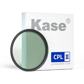 Kase 82mm CPL III Circular Polarizer Filter with Ultra-Low Reflectivity 0.1%, HD 28 Multi-Coated Optical Glass Ultra-Slim Polarizing Camera Lens Filter