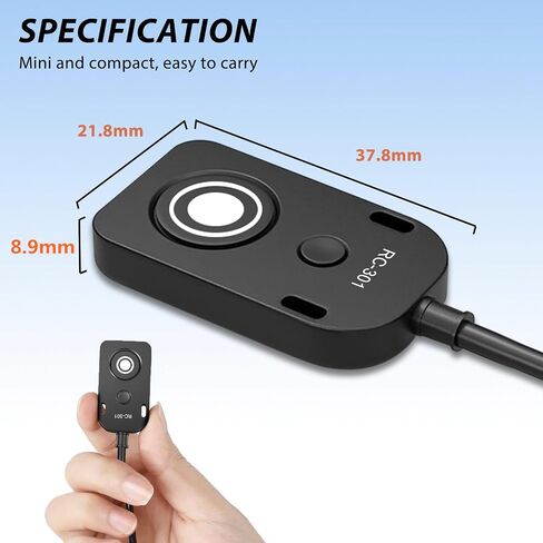 RC301-2.5mm 196.8 "Extended Cable Shutter Release Remote for Fujifilm and Canon Cameras EOS Rebel T8i T8 T7i t6 t6i t1i t2i t3 t3i t4i SL3 2000d 4000d R100 Fuji XT2/3/4/5 XH2S GFX100/S /50 /s in Saudi Arabia
