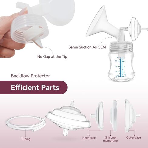 Accessories for Spectra S1 S2 and Motif Luna, Pump Replacement Parts Backflow Protectors Membrane Duckbill Valve Tube Not Original Spectra Parts. in Saudi Arabia