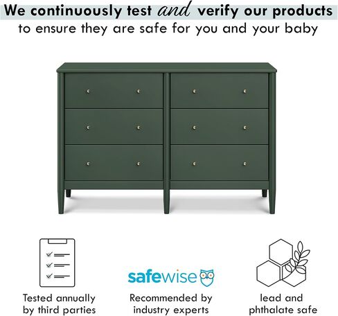 خزانة دافينشي فريم ذات 6 أدراج باللون الأخضر الغابة in Saudi Arabia