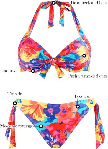 RELLECIGA Women's Underwire Bikini Set in Kuwait