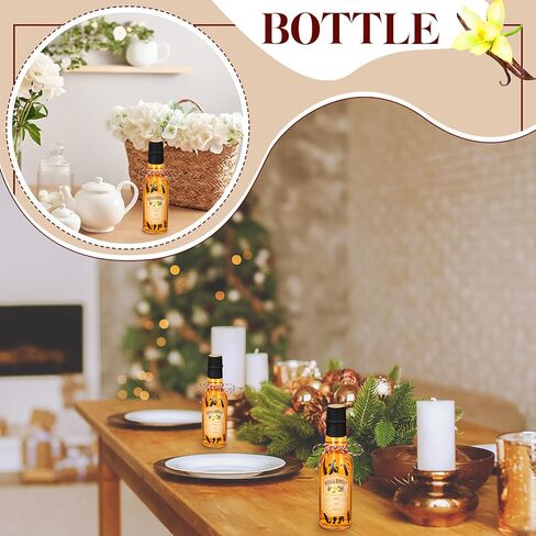 Tioncy 16 Pcs Vanilla Extract Bottles for Homemade Vanilla Jar Glass Bottle with Cap, Shrink Band, Sticker Syrup Gift Food Storage Canister for Bean Sauce Spice for Christmas in Saudi Arabia