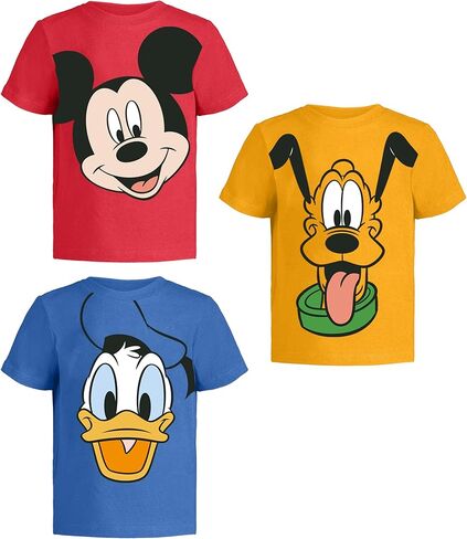 Disney Mickey Mouse Shirt for Kids (Boys Clothes) Fantasia Tshirt 7 Toddler R/Or/Bu SS in Kuwait