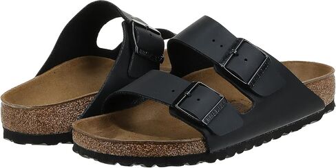 Birkenstock Women's Arizona Birko-Flo Black Birko-flor Sandals - 35 R EU (US Women EU's 4-4.5) in Saudi Arabia