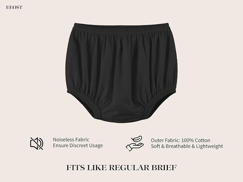 Adult Cloth Diaper Cover for Incontinence Silent Leak-Protection Underwear Plastic Pants Alternatives -Waterproof,Durable, Lightweight (Beige, 3XL) in Saudi Arabia