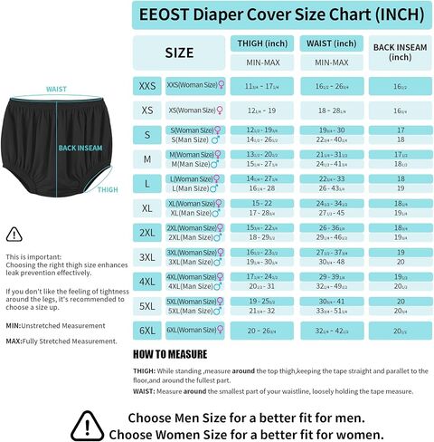 Adult Cloth Diaper Cover for Incontinence Silent Leak-Protection Underwear Plastic Pants Alternatives -Waterproof,Durable, Lightweight (Beige, 3XL) in Saudi Arabia