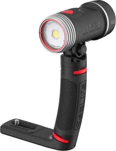 SeaLife Sea Dragon 2300F Underwater Photo-Video Light, Bright and Colorful Video and Photos, for Scuba and Snorkeling with Compact and Action Cameras (with Flex-Connect Grip and Tray) in Kuwait