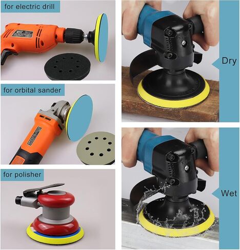 5 Inch 8 Holes Sanding Discs Hook and Loop, 30Pcs Wet Dry Sandpaper, 2000 3000 4000 5000 7000 10000 Grit Sandpaper, Round High Grit Sand Paper for Orbital Sander in Saudi Arabia
