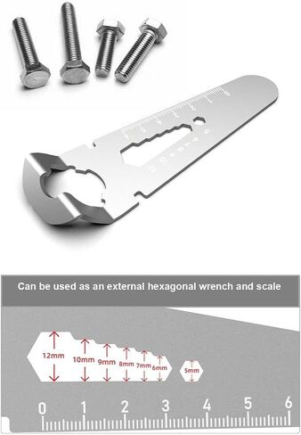 35mm 135 Film Cassette Opener, Steel Metal Film Cassette Cartridge Removal Darkroom Tool with External Hexagonal Wrench and Scale (FCT-135) in Saudi Arabia