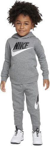Nike Baby Boy's Club HBR Pullover Joggers Set (Toddler) Carbon Heather 4 Toddler in Saudi Arabia
