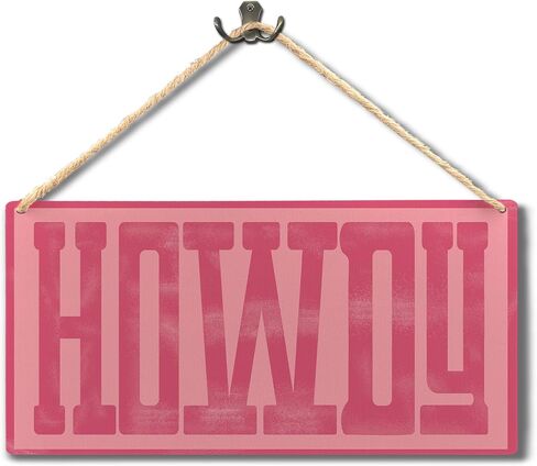 Ryeolo Howdy Welcome Sign Wooden Hanging Sign,All Y All Are Welcome But You Gotta Act Right Western Hanging Wall Art Decor For Front Door Porch Bedroom Decor House Decoration, 10.2x7.8 Inches in Saudi Arabia