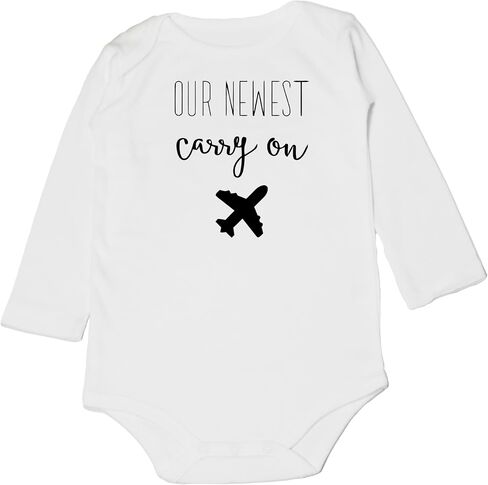 Our Newest Carry-On Infant Bodysuit Future Traveler Theme Coming Soon Pregnancy Announcement (0-6 Months, Letter-Short Sleeve Romper) in Saudi Arabia