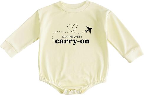 Our Newest Carry-On Infant Bodysuit Future Traveler Theme Coming Soon Pregnancy Announcement (0-6 Months, Letter-Short Sleeve Romper) in Saudi Arabia