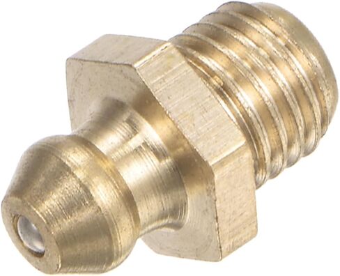 uxcell Brass Straight Grease Fitting M10 x 1mm Thread Hydraulic Grease Fitting Accessories, 40Pcs in Saudi Arabia