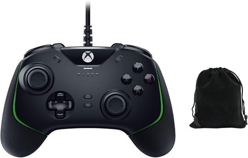 وحدة التحكم السلكية للألعاب Razer Wolverine V2 لأجهزة Xbox Series X|S وXbox One والكمبيوتر الشخصي - أزرار عمل ميكانيكية تعمل باللمس، وأزرار أمامية قابلة لإعادة التعيين، ووضع تشغيل الشعر، ومقبس صوت 3.5 مم، أسود، يتضمن حقيبة in Kuwait