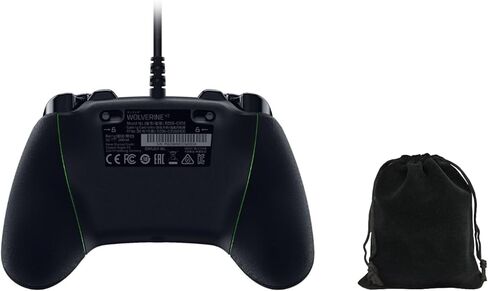 وحدة التحكم السلكية للألعاب Razer Wolverine V2 لأجهزة Xbox Series X|S وXbox One والكمبيوتر الشخصي - أزرار عمل ميكانيكية تعمل باللمس، وأزرار أمامية قابلة لإعادة التعيين، ووضع تشغيل الشعر، ومقبس صوت 3.5 مم، أسود، يتضمن حقيبة in Kuwait