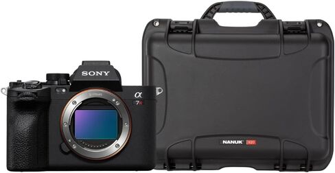 مجموعة هيكل كاميرا Sony Alpha a7R V ذات الإطار الكامل وعدسة قابلة للتبديل مع 920 حافظة صلبة داخلية مصبوبة مع حشوة إسفنجية ومنظم غطاء لكاميرا Sony A7R (أسود) (عنصران) in Saudi Arabia