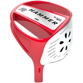 Men's Distance Golf Driver, Hammer Turbo Air, Right-handed,10 Degree, Ferrari Red