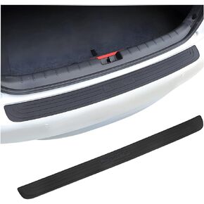 Rear Bumper Guard Protector for Car, Universal Rubber Scratch-Resistant Non-Slip Trunk Door Protector for Most Cars, Car Exterior Accessories (Black)